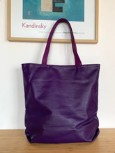 Charger l&#39;image dans la galerie, Cabas Vera violet / prune