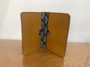 Porte-carte trèfle beige