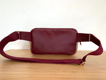 Charger l&#39;image dans la galerie, Sacoche banane Fleur bordeaux