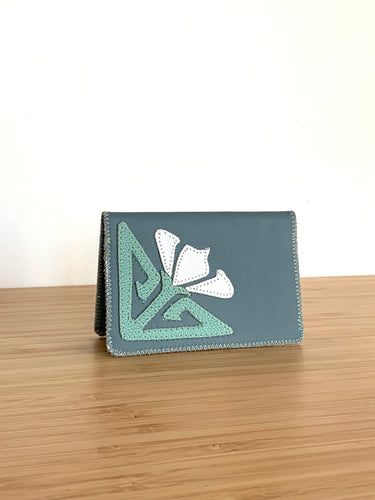 Porte-carte Horta bleu gris