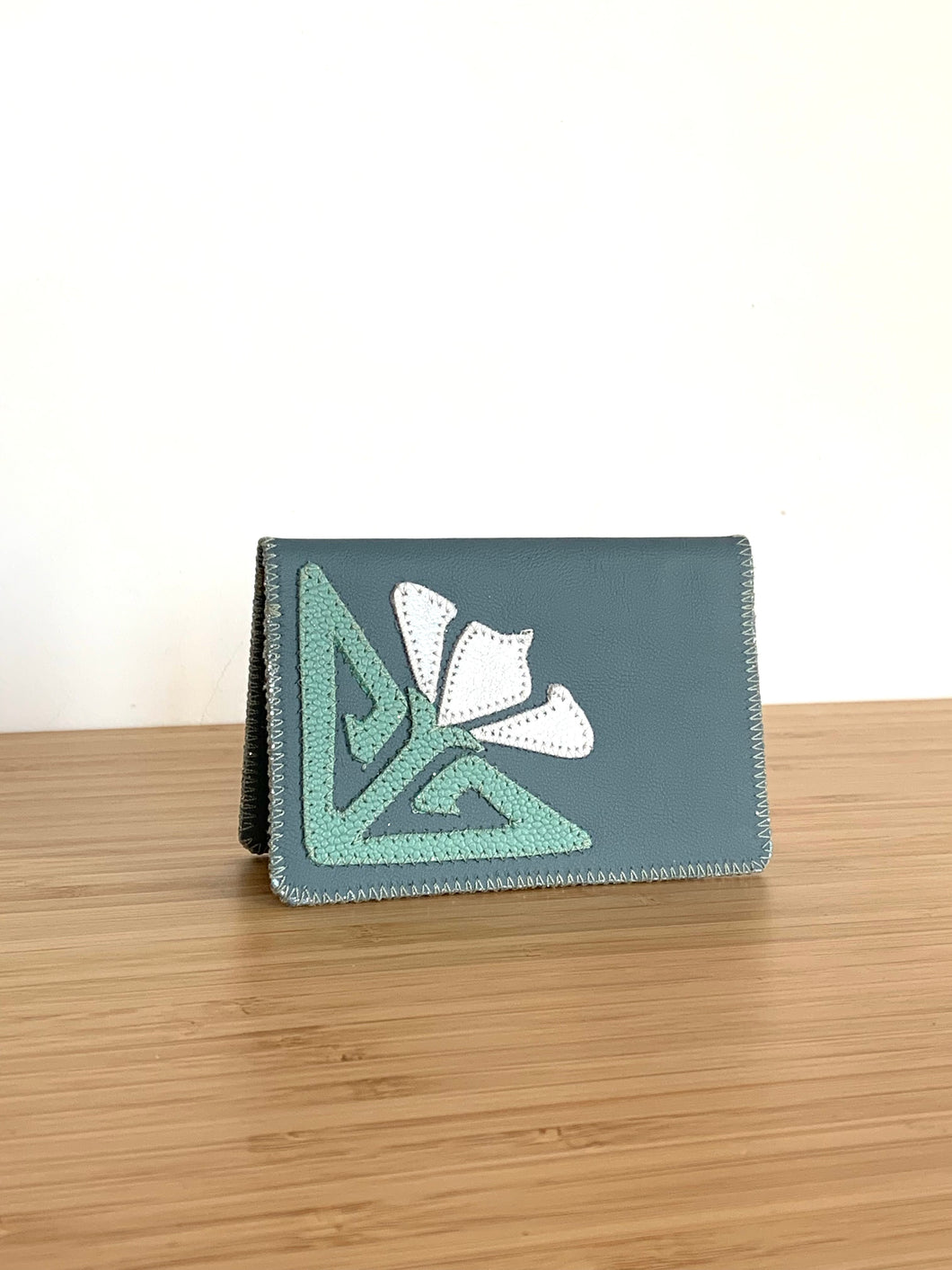 Porte-carte Horta bleu gris