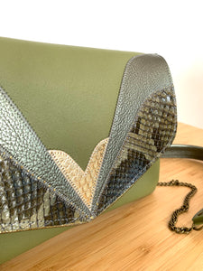Pochette Jeanne kaki