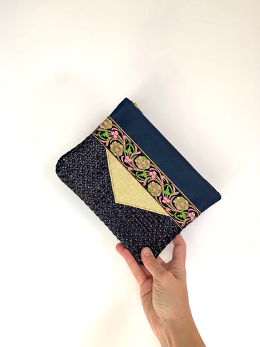 Pochette Kamila bleue