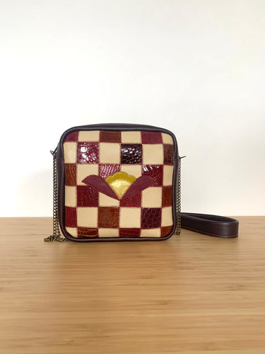 Mini Patchwork Horta bordeau