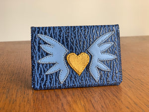 Porte-carte Raphaele bleu