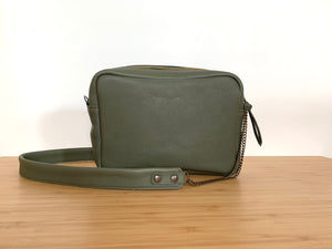 Besace Memphis python kaki