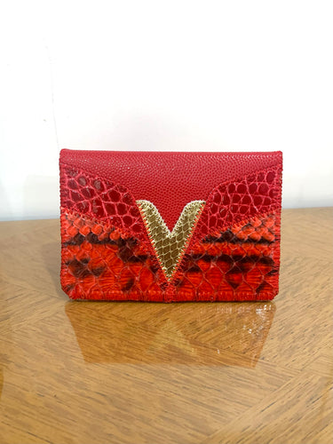 Porte-carte Jeanne fraise