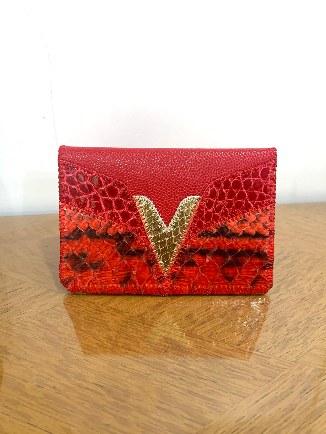 Porte-carte Jeanne fraise