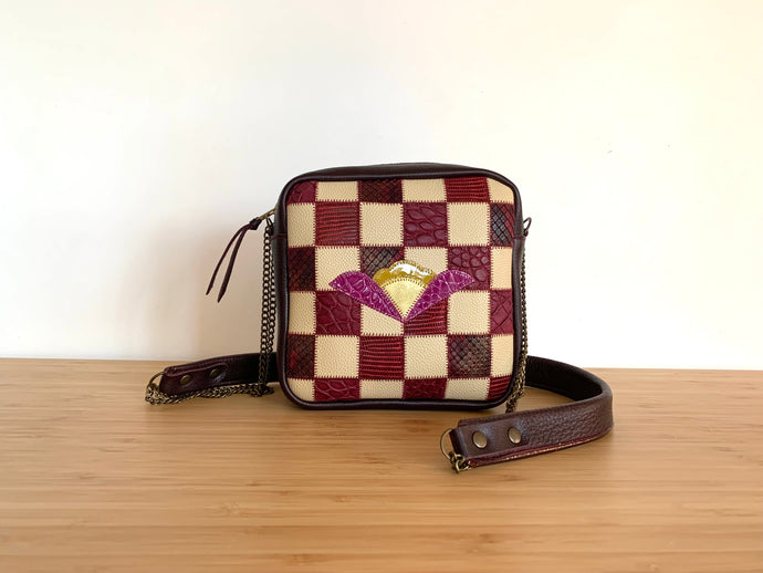 Mini Patchwork Pépé bordeaux