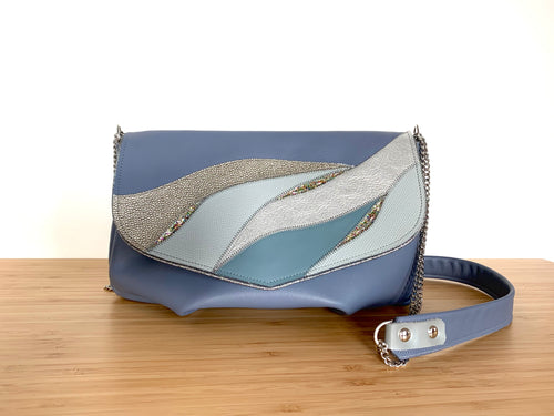 Besace Maureen bleu-gris