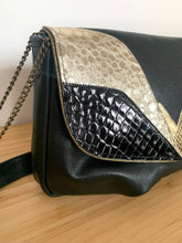 Charger l&#39;image dans la galerie, Sac Jeanne croco noir