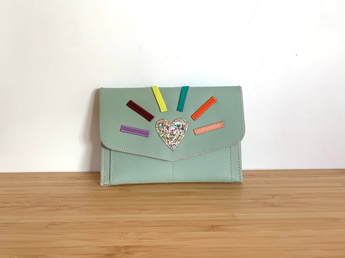 Portefeuille Coeur pastel