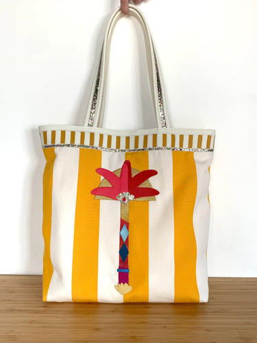 Sac cabas Palmier toile