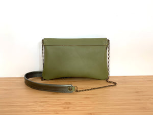 Pochette Jeanne kaki