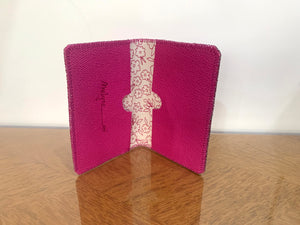 Porte-carte Pépé fushia