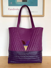 Charger l&#39;image dans la galerie, Cabas Vera violet / prune