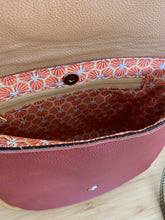 Charger l&#39;image dans la galerie, Besace Gloria bordeaux et camel