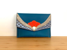 Charger l'image dans la galerie, Portefeuille Georgette bleu