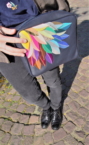 Besace zippée LEAVES