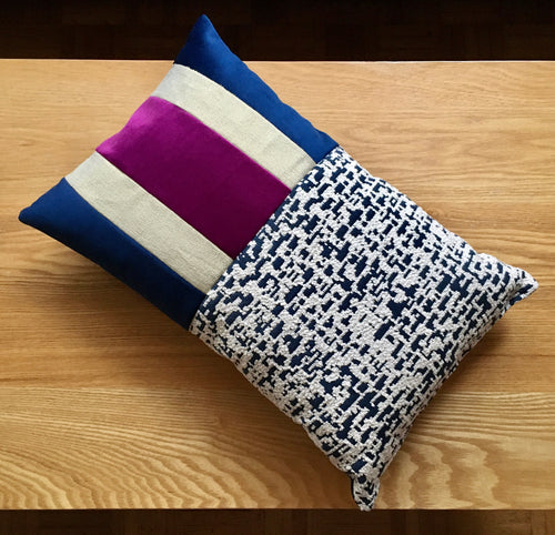 Coussin Bahia bleu