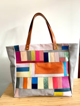 Charger l&#39;image dans la galerie, Cabas patchwork multicolore