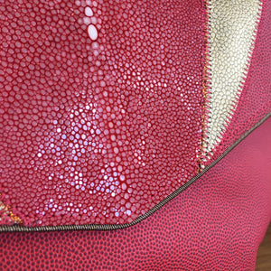 Sac moyen Amour galuchat rose