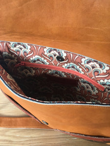 Besace Gisèle camel python