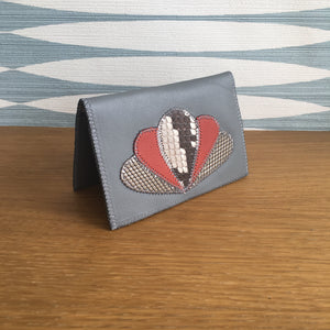 Porte-carte Charlotte gris