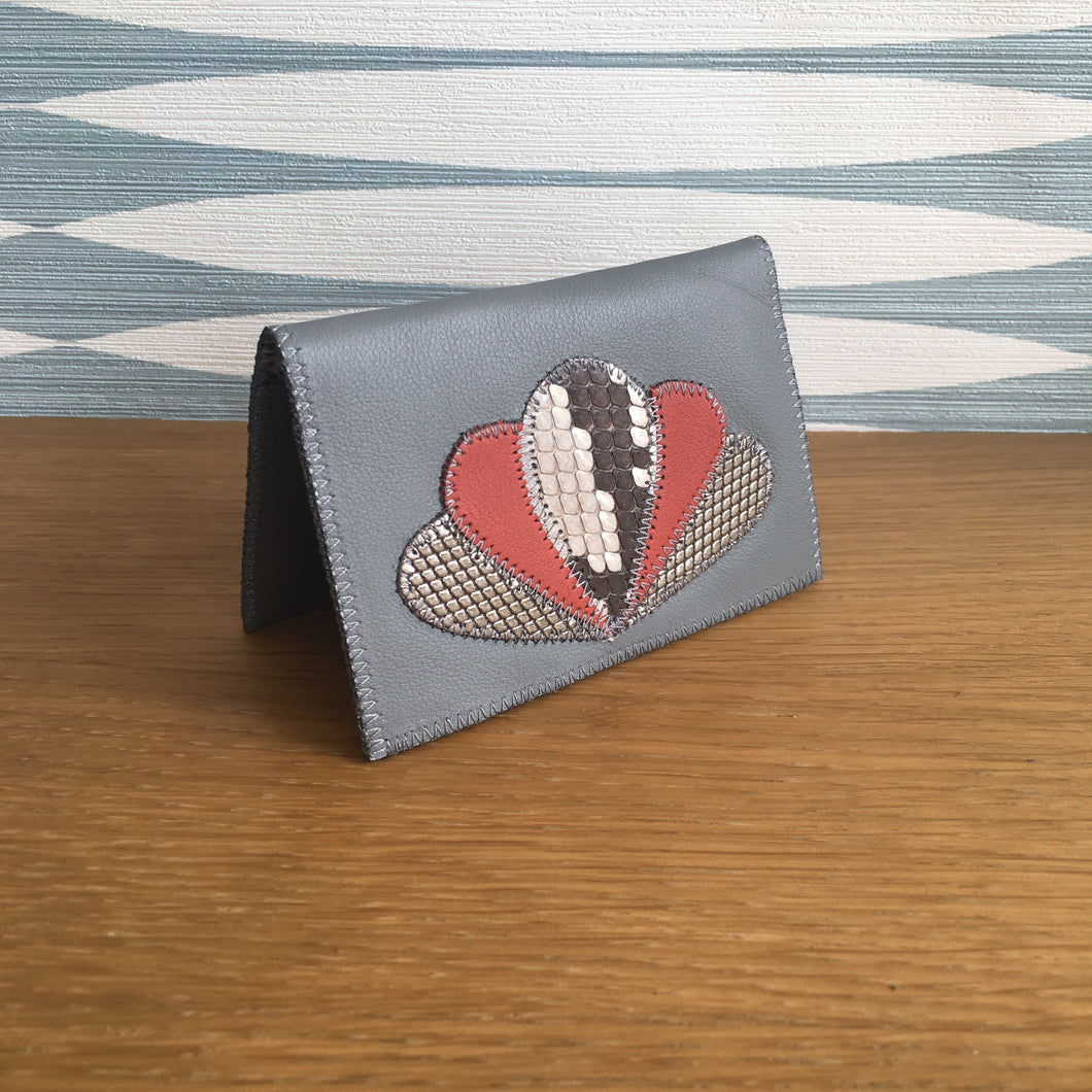 Porte-carte Charlotte gris