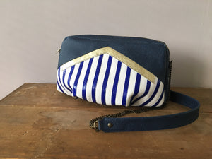 Besace Granville bleue moyen format