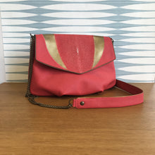 Charger l&#39;image dans la galerie, Sac moyen Amour galuchat rose
