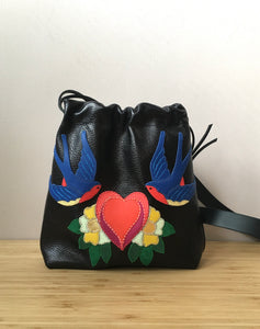 Sac bourse Swallow noire
