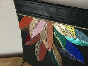 Pochette Leaves noire
