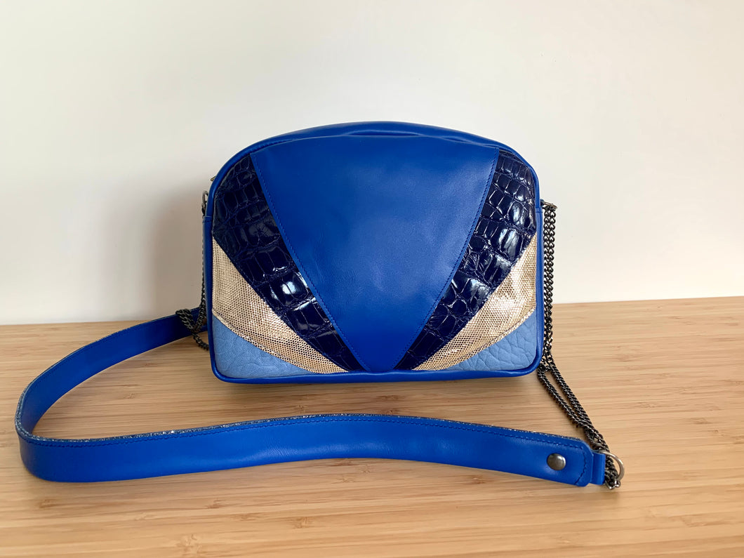 Petite besace Sam bleue