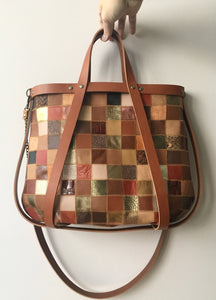 Cabas Patchwork Camel