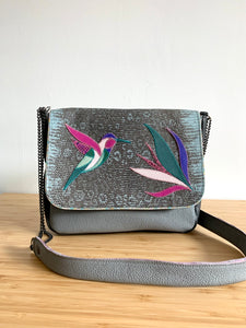 Besace Colibri gris-bleu
