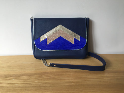 Besace Louise bleue