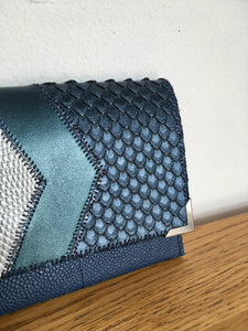 Grand portefeuille Otis bleu