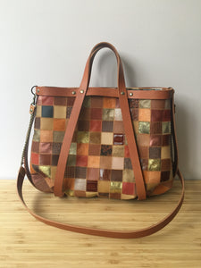 Cabas Patchwork Camel