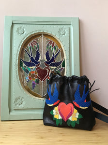 Sac bourse Swallow noire