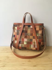 Cabas Patchwork Camel