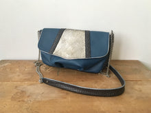 Charger l&#39;image dans la galerie, Sac Julie Python argent