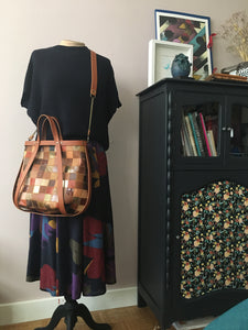Cabas Patchwork Camel