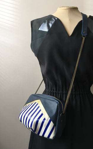 Besace Granville bleue moyen format