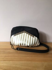 Besace Granville noire et taupe