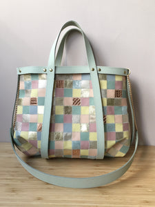 Cabas Patchwork pastel