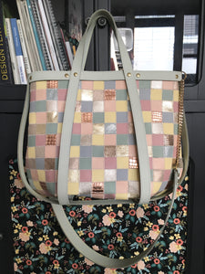 Cabas Patchwork pastel