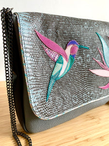 Besace Colibri gris-bleu