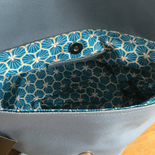 Charger l&#39;image dans la galerie, Mini sac Gloria bleu-gris
