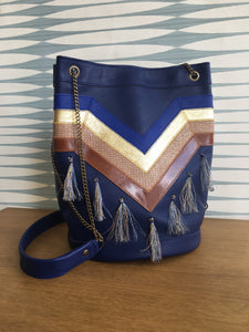 Sac seau Maddie marine